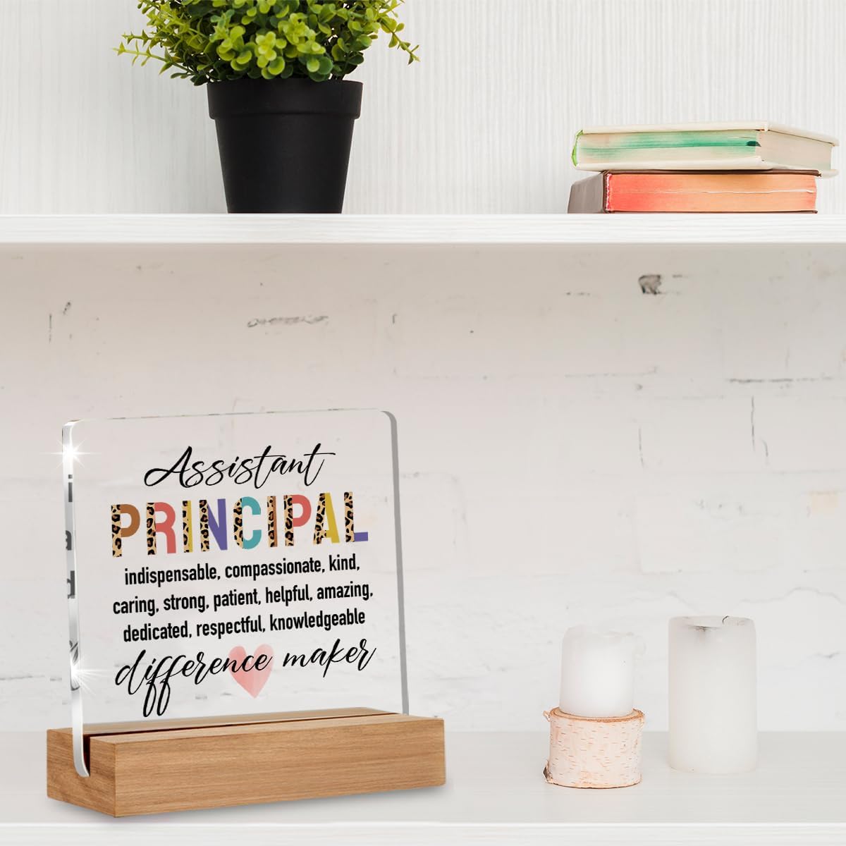 Assistant Principal Gifts for Women Men, Assistant Principal Appreciation Gifts Back to School, Unique Office Decorative Signs Plaque for Desk - Image 4