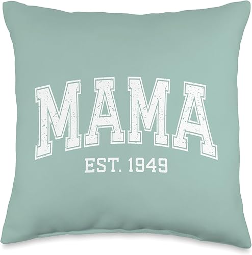 Mama Est 1949 Custom Mom Personalized Mothers Day Customized Throw Pillow