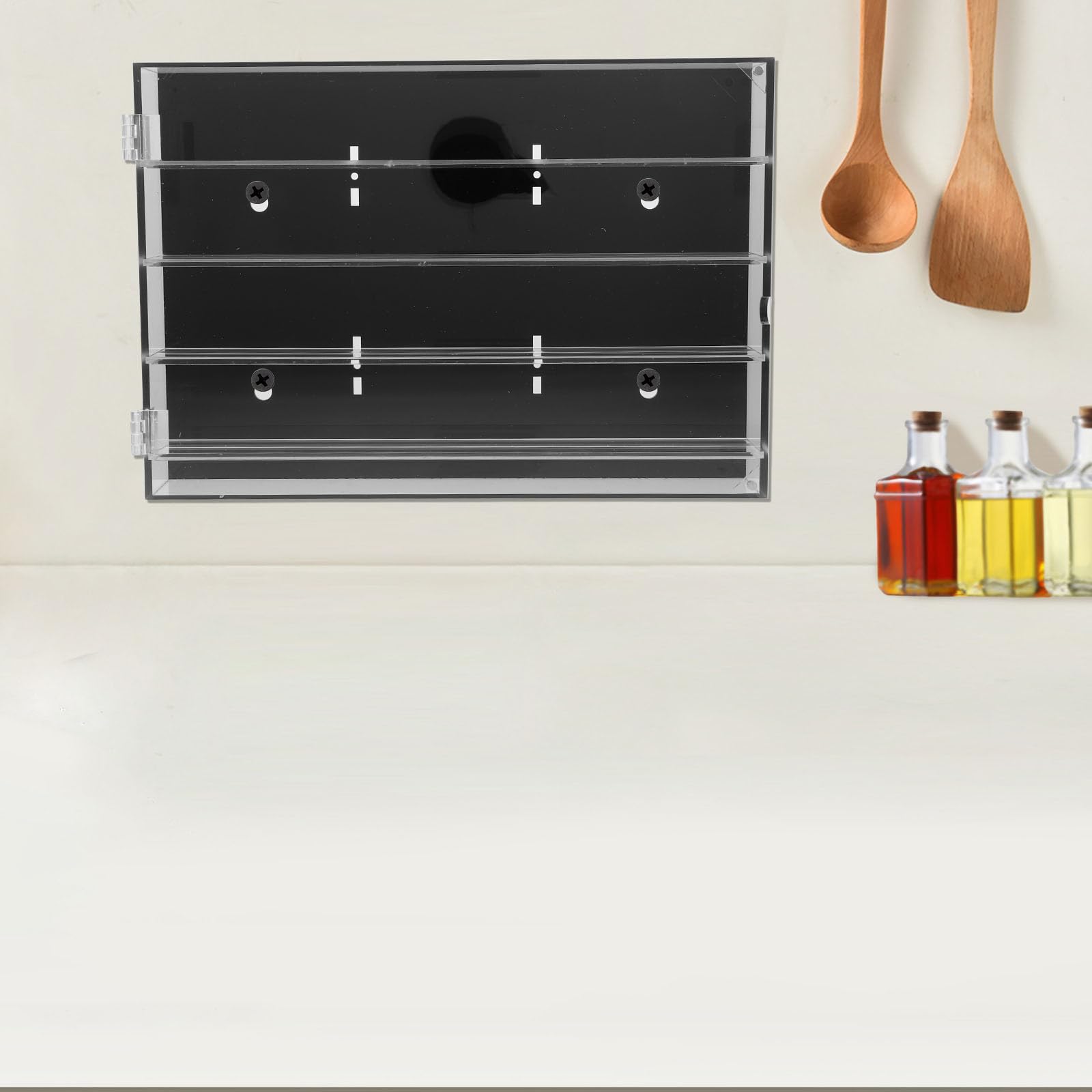 Operitacx Boîte de Présentation Acrylique Murale pour Couteaux, Rangement