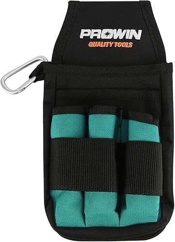 Miniatura 8 de Prowin Organizador de herramientas multibolsillo de 16 pulgadas con parte inferior impermeable de plástico, plegable, resistente, bolsa de