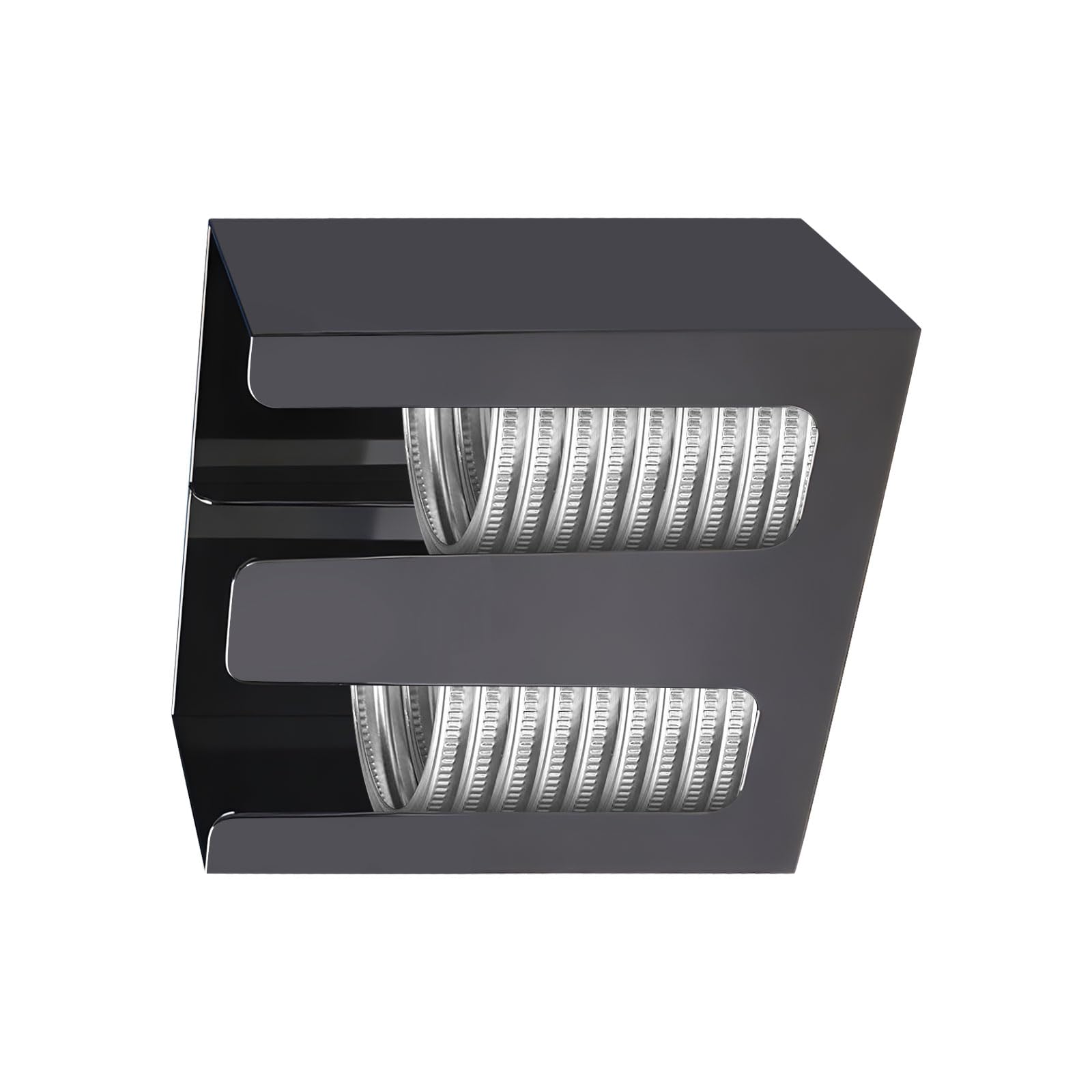 ljhnba Section Acrylic Storage Shelf for Wide Mouth and Regular Lids Compact Countertop Coffee Cup Lid Planner