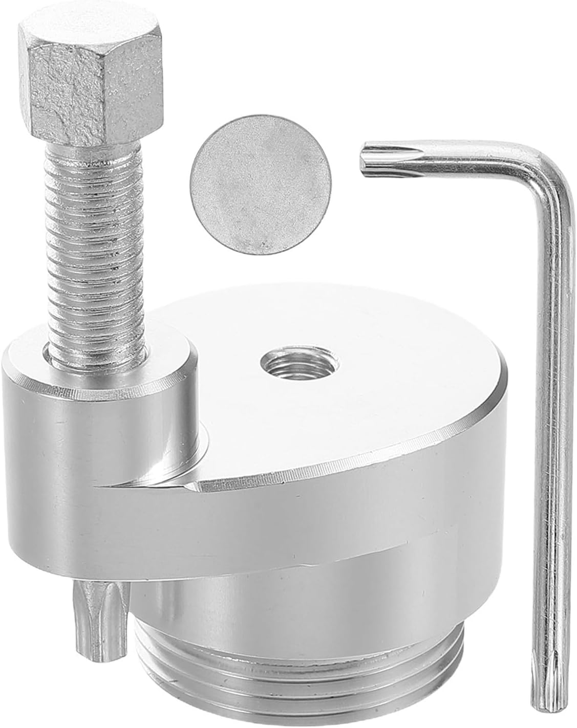 BESPORTBLE Alloy Belt Removal Tool for Clutch High Efficiency and Quick Disassembly, Silver Clutch Belt Removing Tool for Mechanics, for Automotive Repair and Maintenance