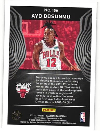 Miniatura 2 de AYO DOSUNMU 2021-22 Panini Illusions Rookie #186 Card RC Chicago Bulls Basketball