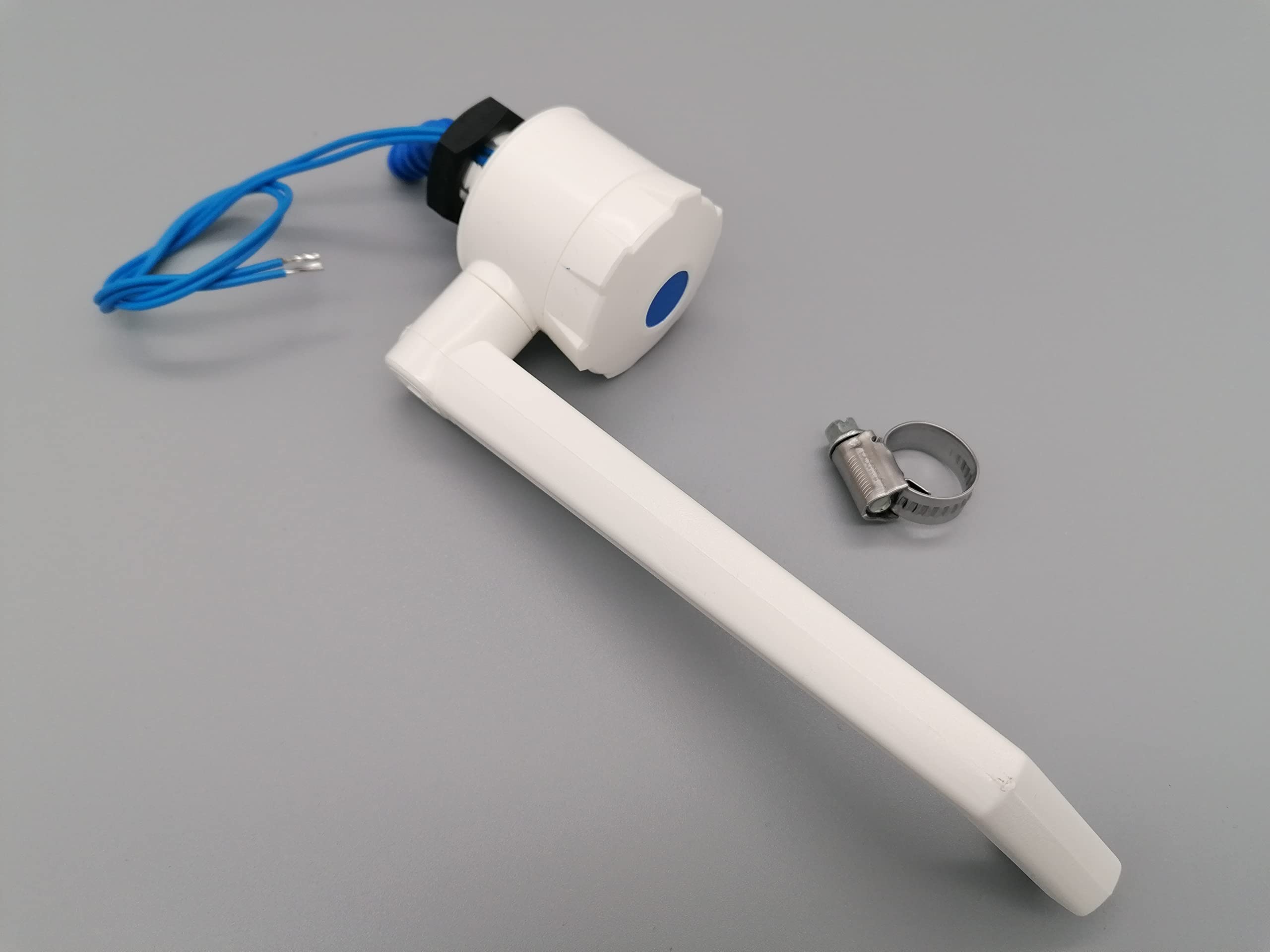 CR-MOESANCO® Kit Rubinetto Universale con Morsetto in Acciaio Inox per Camper o Barca, Bianco, Montaggio Superficiale