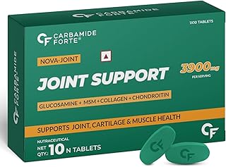 Glucosamine & Chondroitin MSM - Joint Support Supplement with Vitamins - 3900mg Per Serving – 10 Tablets