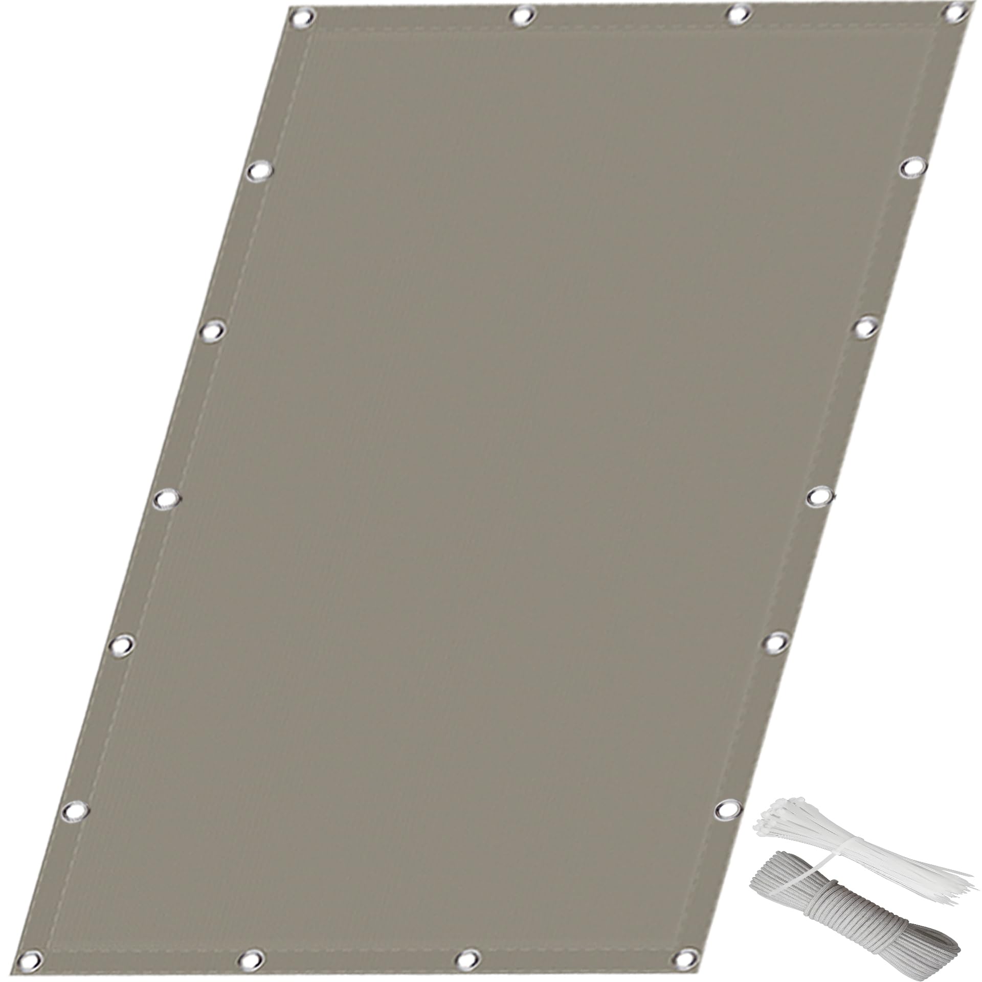 Voile ombrage anti UV taupe pour supprimer la chaleur du patio
