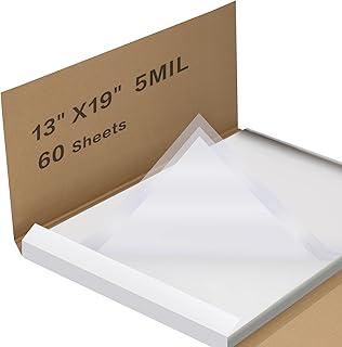 Waterproof Inkjet Transparency Film 13 x 19 Inch, 5 Mil 6...
