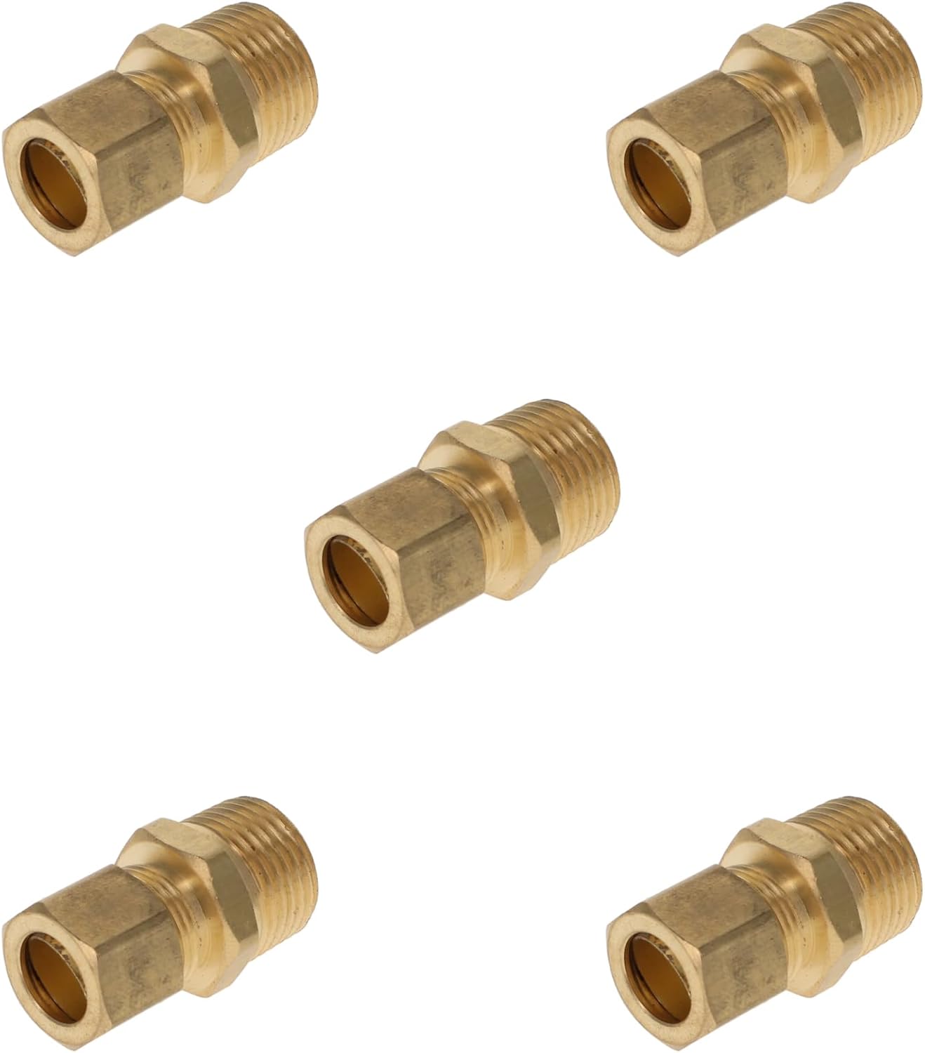 HYDRAULICS DIRECT B-68-12-12|3/4" Compression Tube x 3/4" NPTF Pipe Male Brass Fittings