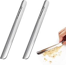 2pcs Aluminum Table Crumb Picker, Table Cloth Cleaning Accessory, Food Scraper, Bread Crumb Scraper, Restaurant Server Table Crumb Scraper