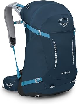 Osprey Hikelite Unisex Backpack, 26L, Atlas Blue, S/M