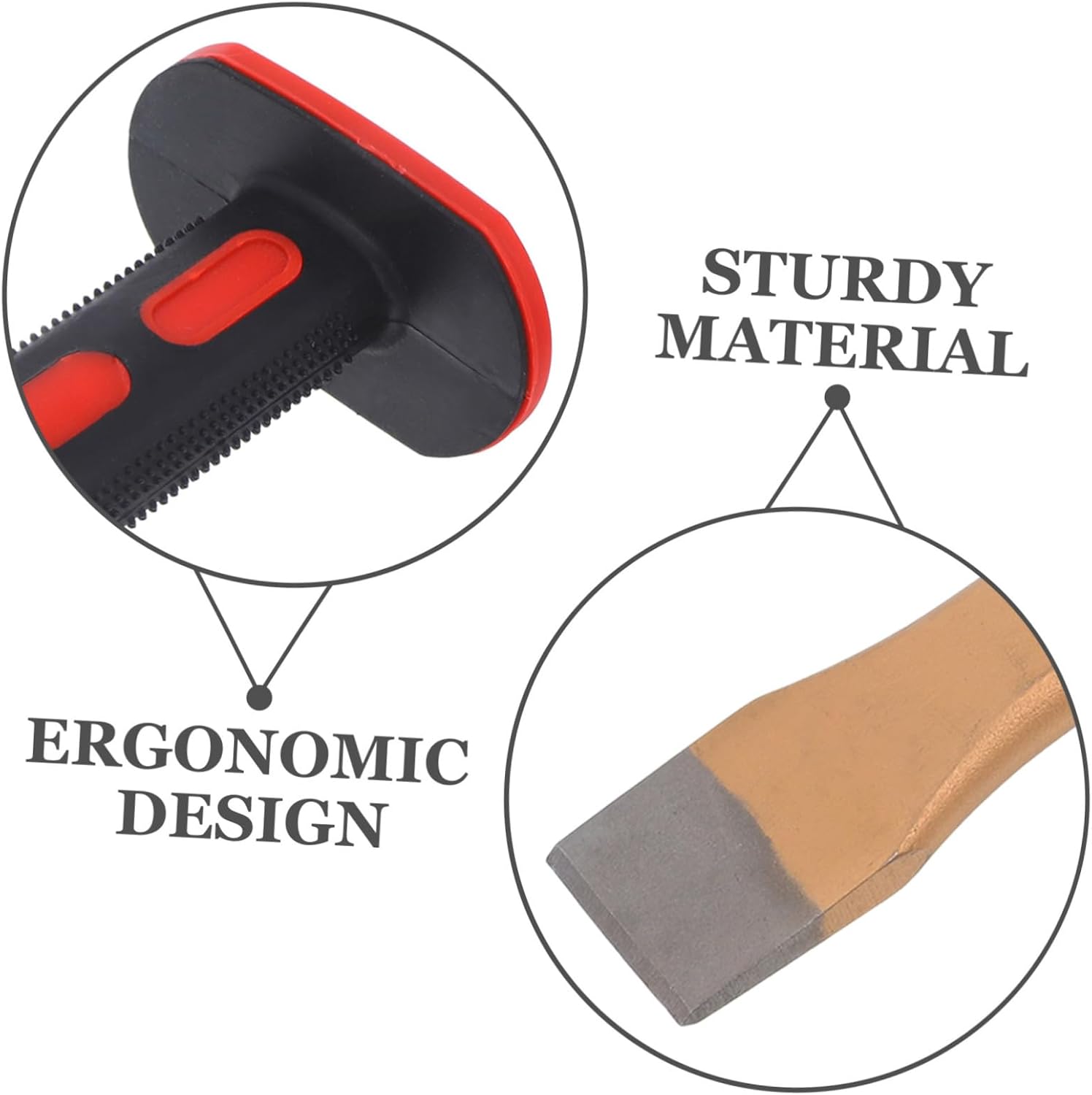 Ergonomic Stone Chisel Masonry Chisels for Concrete and Woodworking Hand Guard Tool Kit