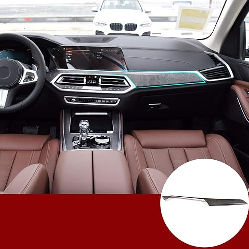 YIWANG 100% fibra de carbono real del coche interior de la consola central de la cubierta del panel de protección para BMW X5 X6 G05 G06 2019 2020