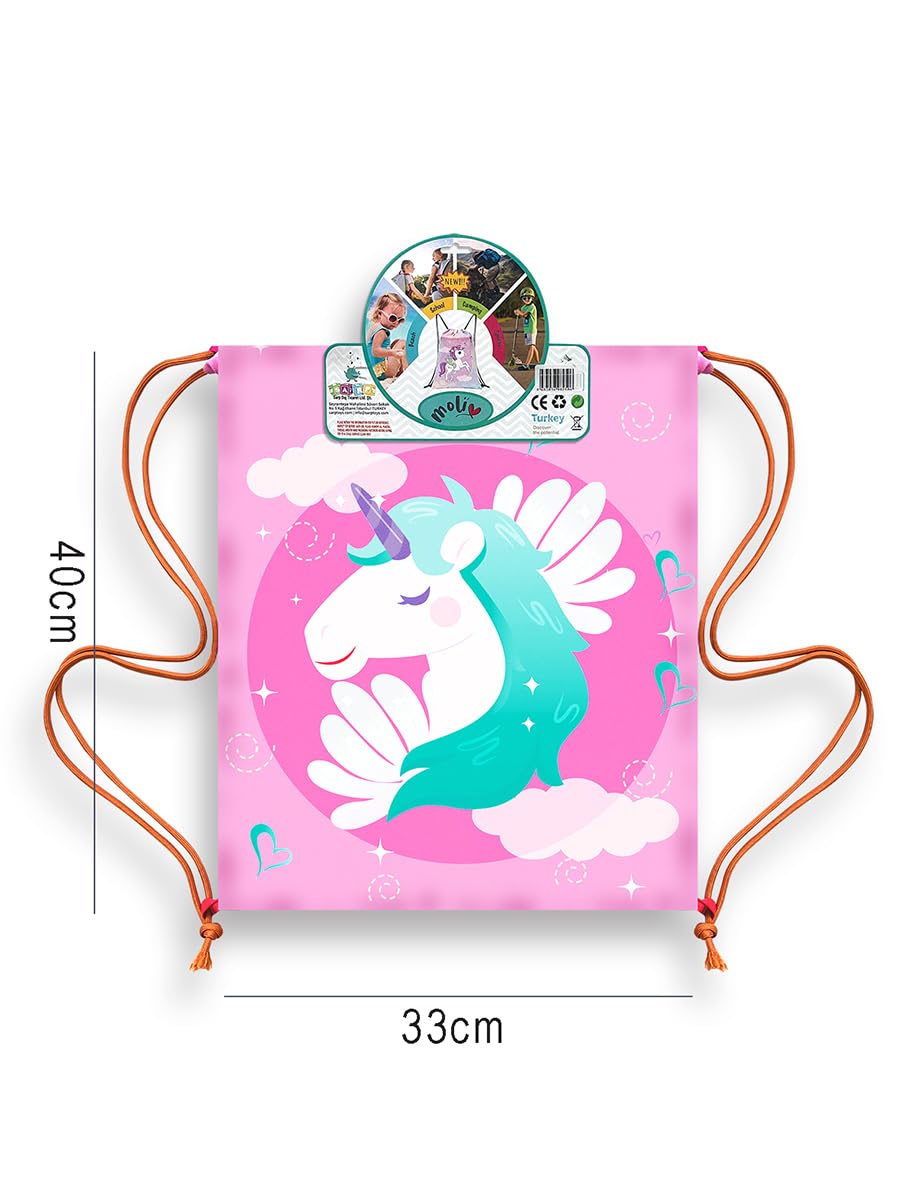 Unicorn Su Geçirmez Kız Çocuk İpli Sırt - Plaj Çantası