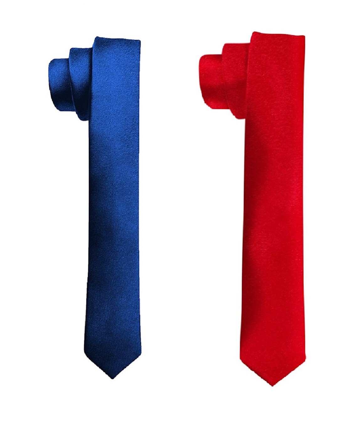 Michelangelo Boy/Men's Red and Blue Slim Tie COMBO