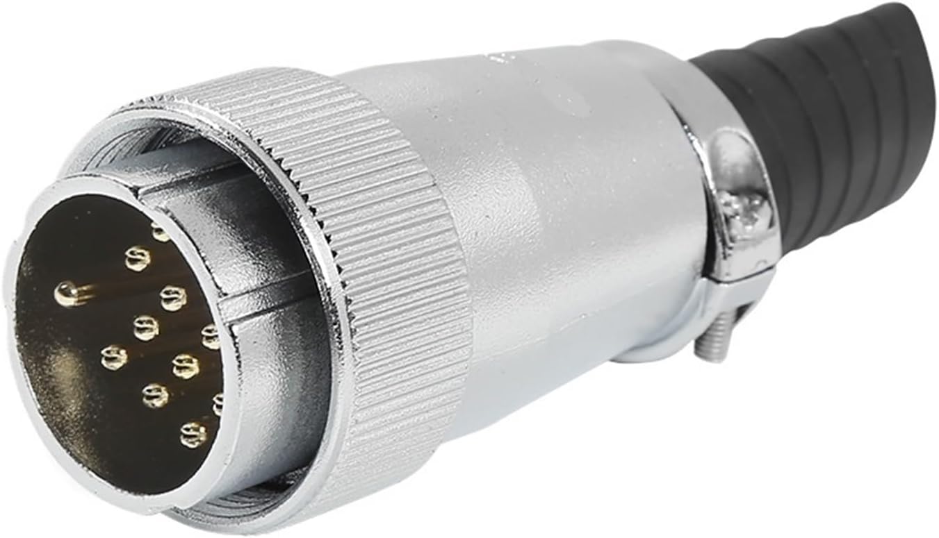 WS32 Aviation Plug 4-6-8-10 core 11-12-13-14-19 pin Male Docking Connector(WS32 10 core Male Connector)