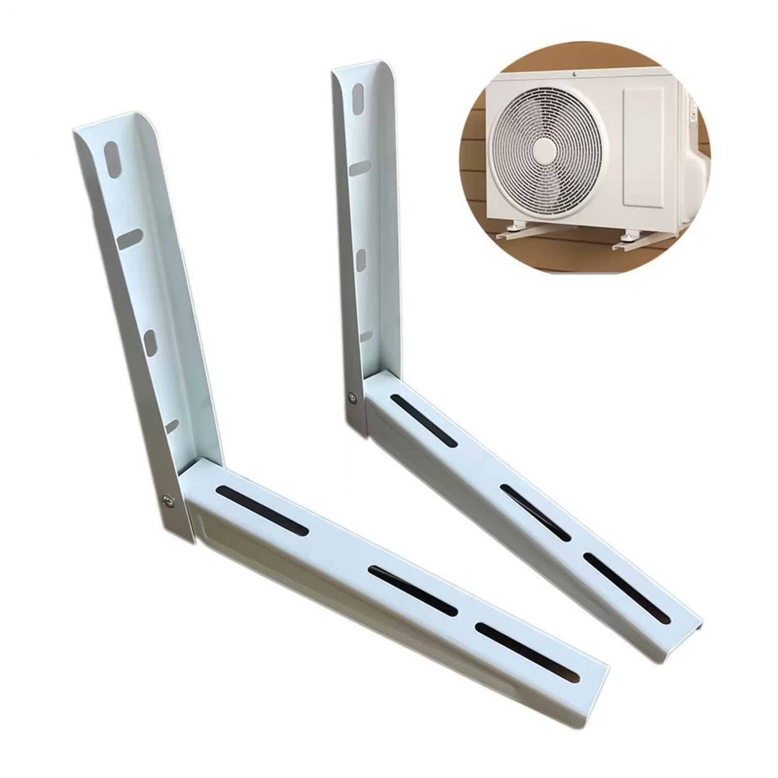 Soporte de montaje Mini Split Plataforma Metálica de Instalación | Ménsula De Montaje 35x45 Cm Para Aire Acondicionado para unidad exterior de aire acondicionado en techo, casa, dormitorio o