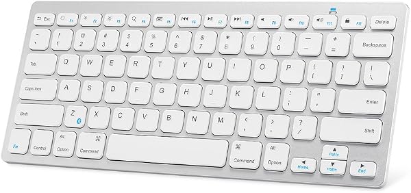 Anker ウルトラスリム Bluetooth ワイヤレスキーボード iOS/Android/Mac/Windows対応/長時間稼働 ホワイト テレワーク リモート 在宅勤務 - 1