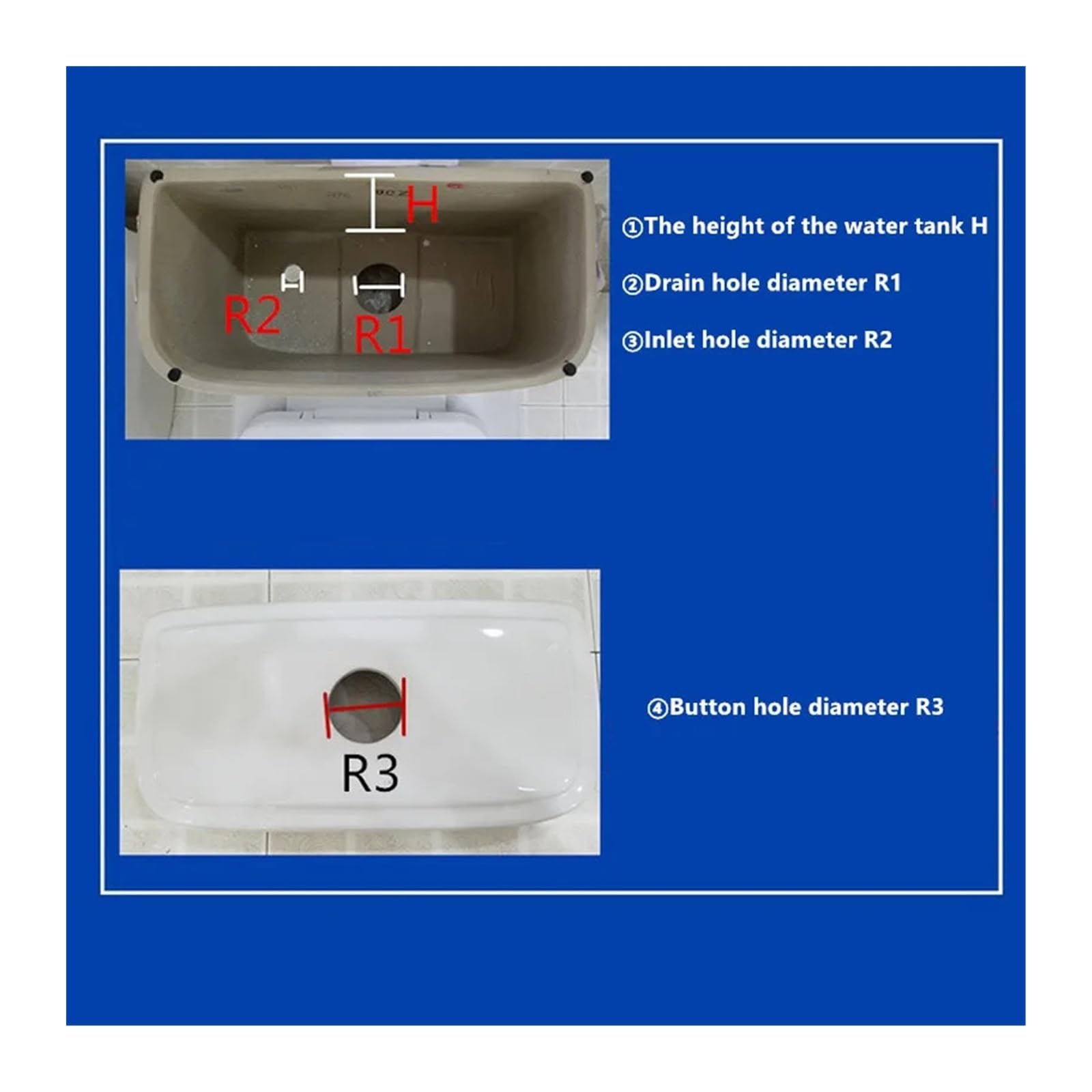 Válvula De Descarga For Inodoro, Una Pieza, Válvula De Drenaje De Cisterna Dividida For Bandeja En Cuclillas, Accesorios For Tanque De Agua, FL21090(24CM Drain Valve)