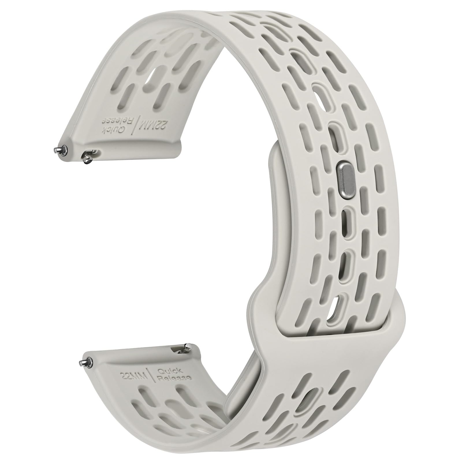 Breathable Hollow Silicone Watch Bands, Comfortable Straps for Men and Women, Quick Release, 18mm 19mm 20mm 21mm 22mm