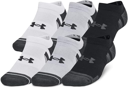 Under Armour 1386243-11-LG Unisex UA Perf Tech 6pk NS Mod Gray LG