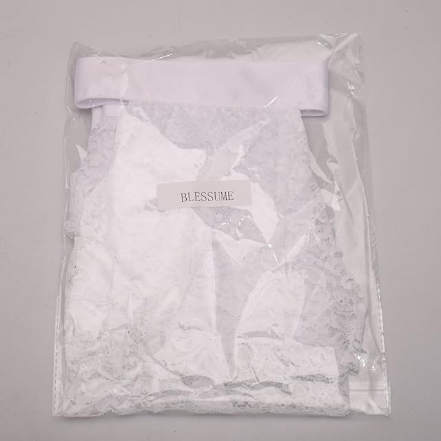 Foto 5 de 7 de BLESSUME Juego de puños de jabot de encaje colonial, accesorio de disfraz, Talla única, Poliéster, Sin gemas