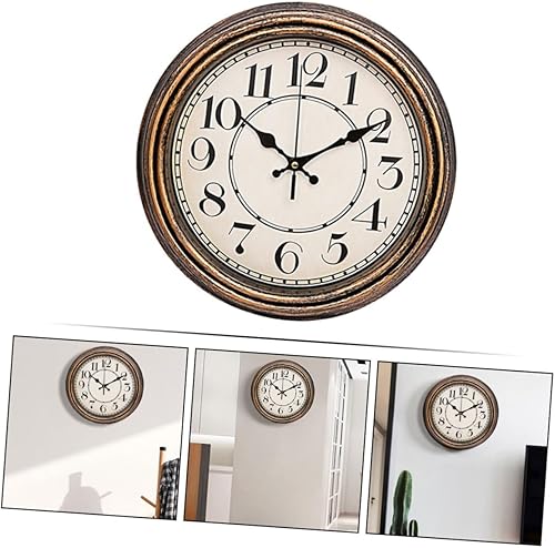 Miniatura 3 de Wall Clock Retro Clock Quartz Clock Digital Clock Office Decor Clock for Office Rustic Decor Fashion Clock Candle Extinguisher Clip Reloj De Pared
