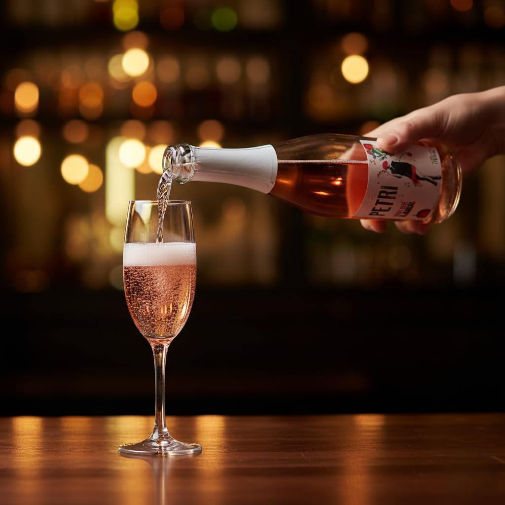 Petritegi Sidra Petri Rosé Pack 6 x 750 ml | Sidra Artesanal de Astigarraga | Sabor Frutos Rojos y Manzana Verde | Vegana sin Gluten | 4.8% Vol