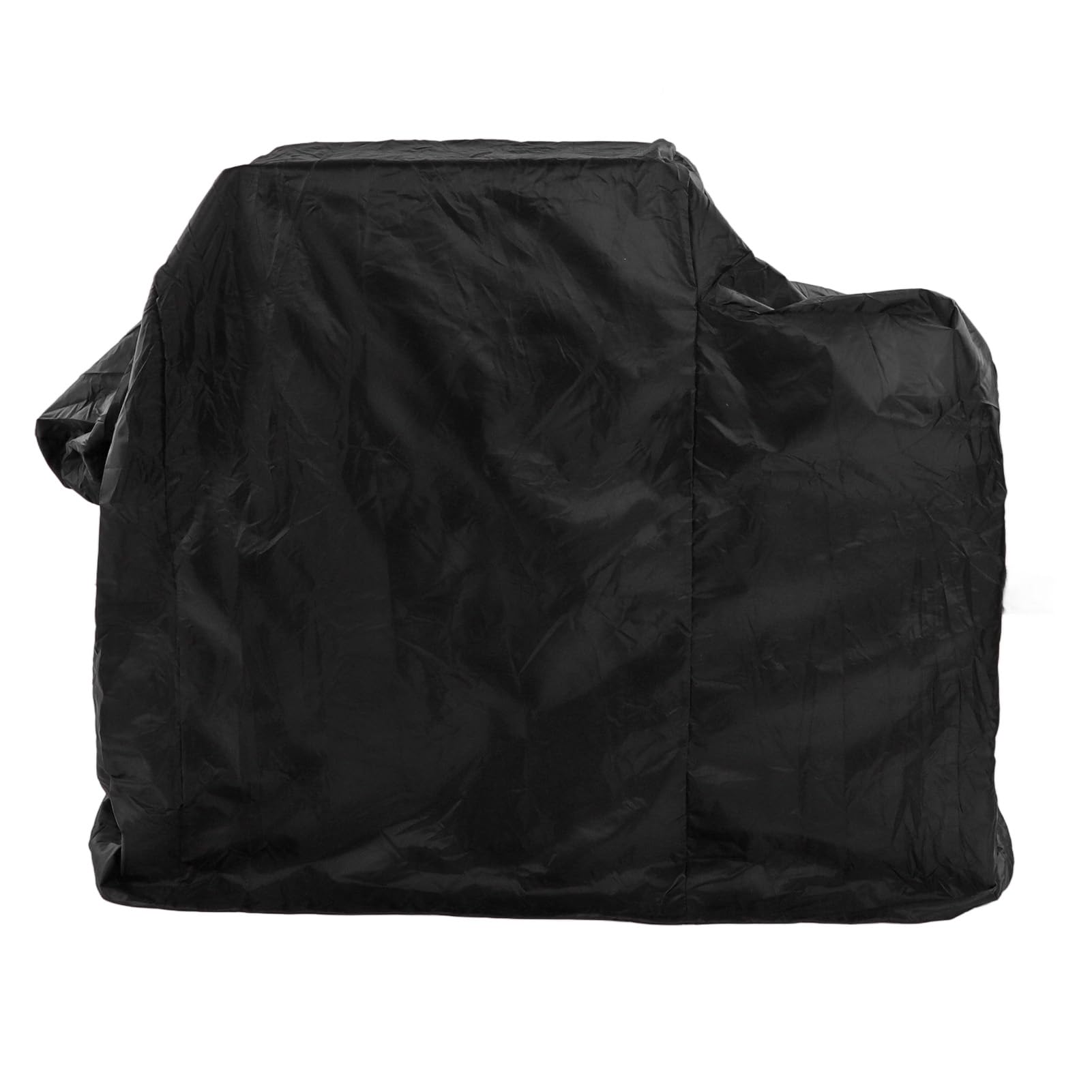 Funda de parrilla impermeable, resistente al sol, resistente a la intemperie, a prueba de polvo, con cordón, con bolsa de almacenamiento (Negro)