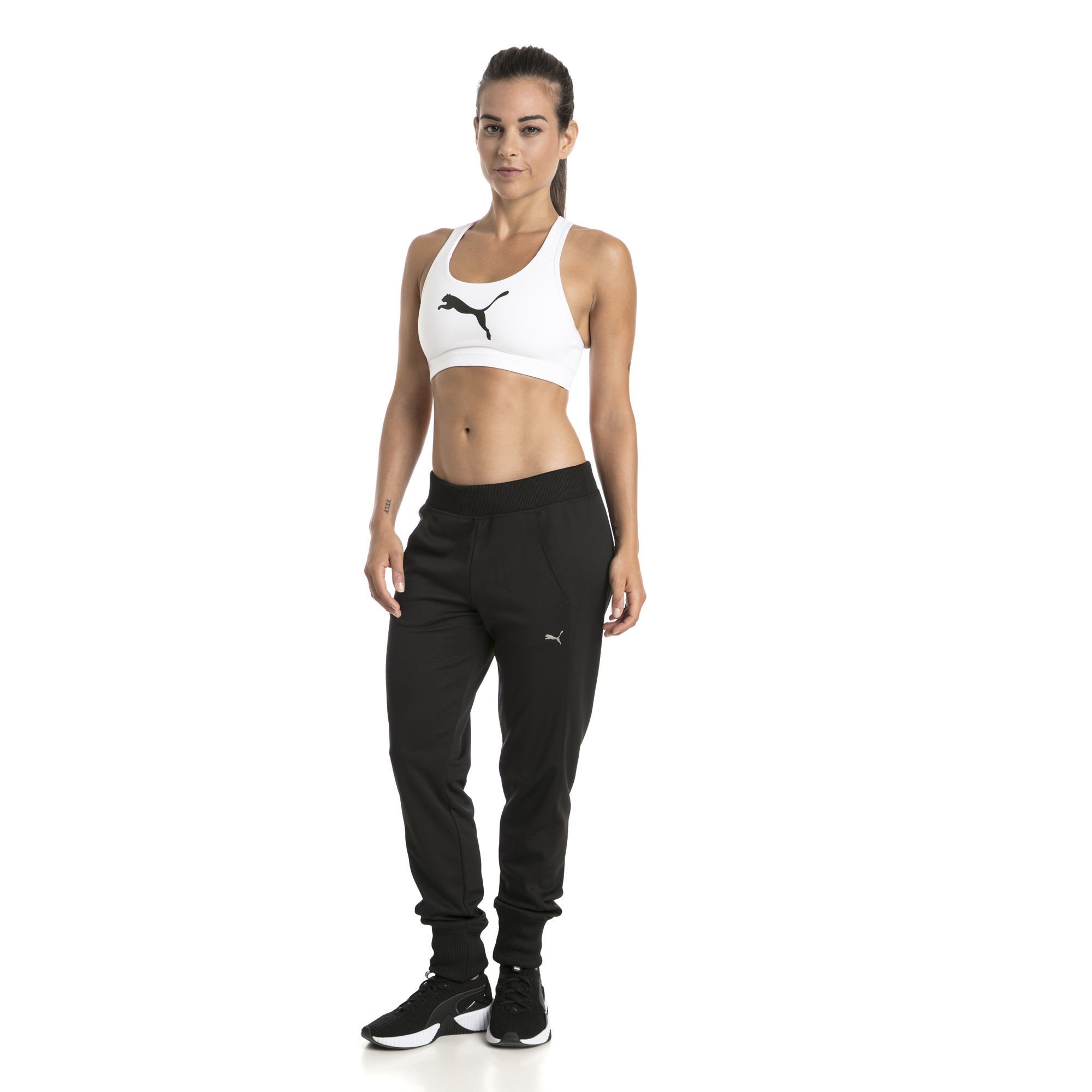 Puma 4Keeps Bra M Bra Top, Mujer, White-Cat, XS