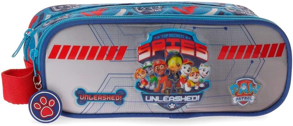 Paw Patrol Spies Two compartments Vanity Case Grey 23x9x7 cms Polyester
