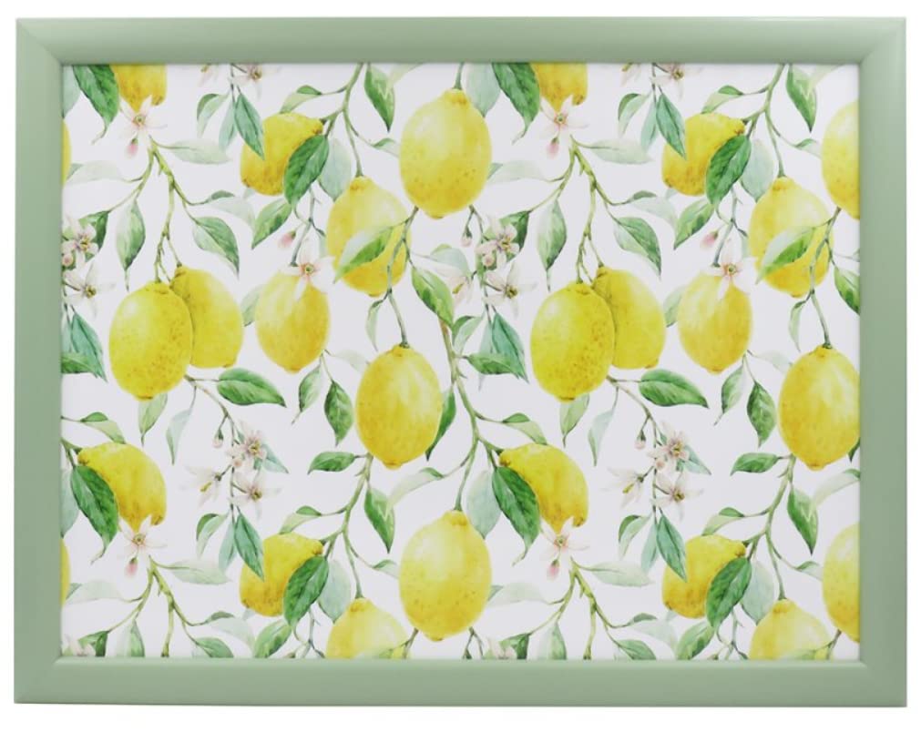 Tamersgifts Lemons Laptray Cushioned Laptrays Lap Tray Tv Dinner Bean Bag Padded Cushion Gift (Lemons Laptray) 43Cm