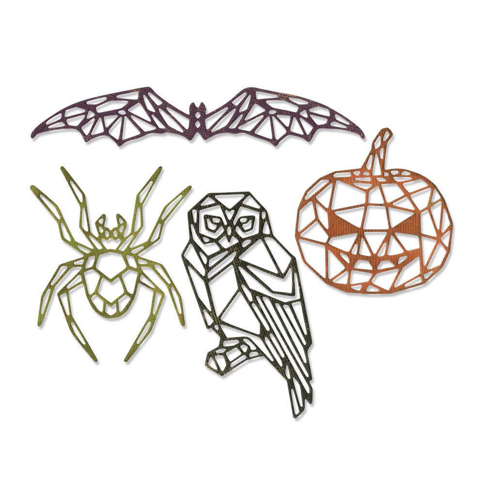 Gaufrage 3D Impresslits Sizzix Geo Halloween par Tim Holtz pour carterie