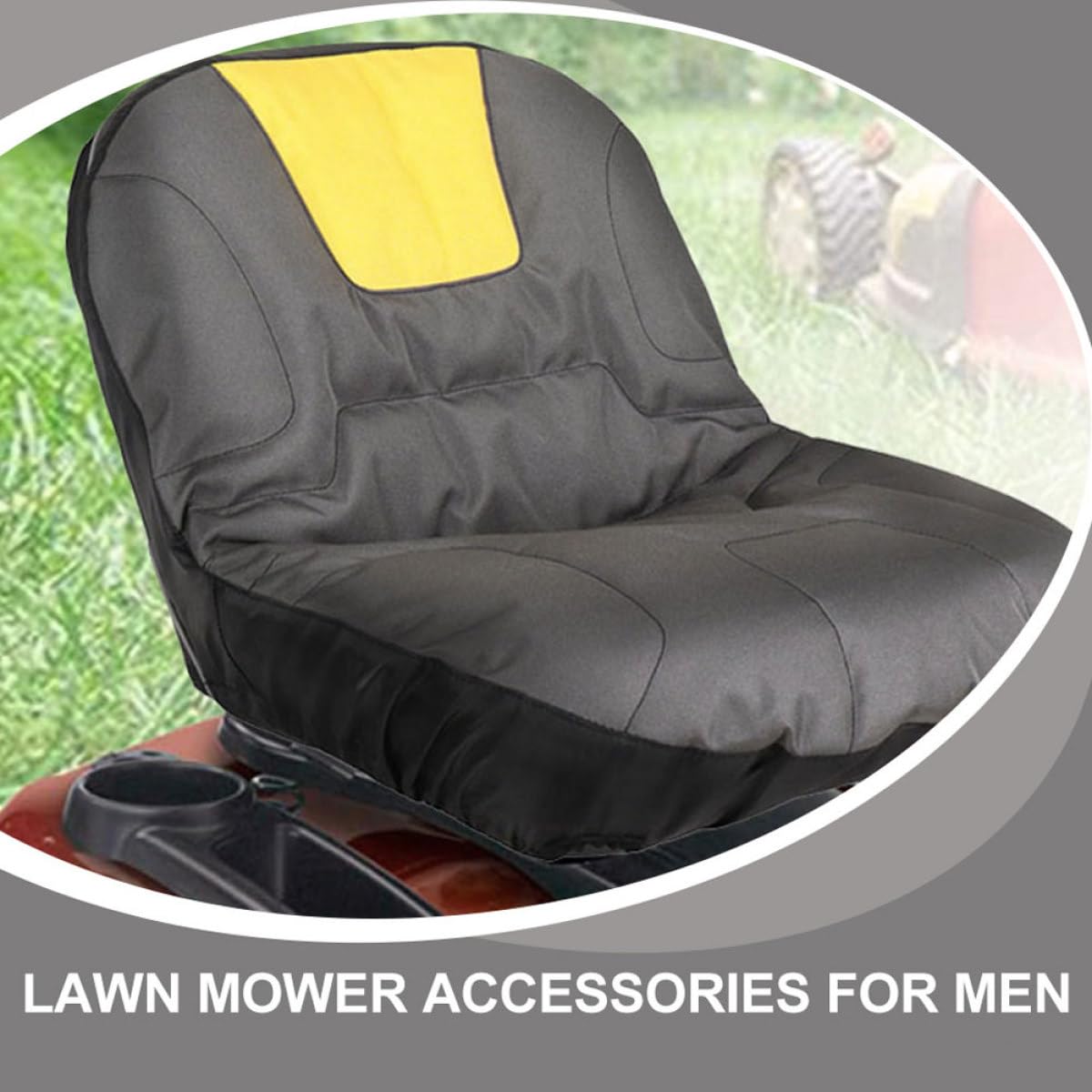 Uonlytech Funda de Asiento para Cortacésped y Tractor de Poliéster Resistente, Protector de Asiento y Antidesgaste Bolsa de Almacenamiento para Uso en Jardín y Agricultura