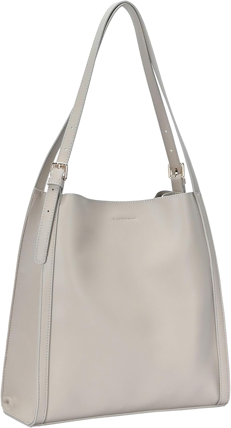 Sadie Tote Bag | Vegan Leather Shoulder Bag for Women | Triple Compartment Handbag with Adjustable Straps & Multiple Pockets