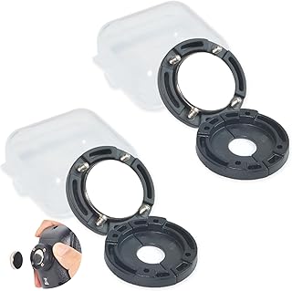 HYS Universal Magnetic Mic Holder Mount - Hands-Free Round Knob Speaker Microphone Hanger for Astatic 302-636LB1, Motorola HMN1090, Uniden PRO505XL CB Radios