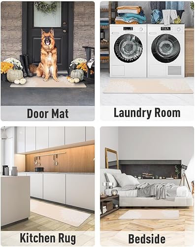 Miniatura 6 de Alfombra de baño sin manchas, antideslizante, súper absorbente, de secado rápido, tierra de diatomeas, alfombra de baño grande, 17 x 57 pulgadas