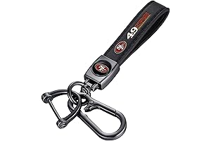 SAEEKO 49ers Genuine Leather Keychain