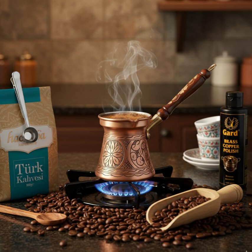Amazon.com | Premium Handmade Copper Turkish Coffee Pot (Cezve