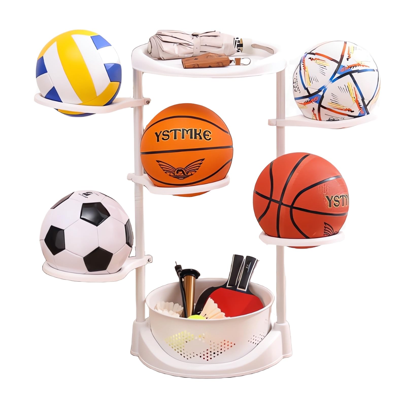 Ball Storage Racks, Plastic Basketball Display Racks, Garage Ball Storage Racks, Soccer Storage Racks, Sports Equipment Storage Racks, Badminton/Table Tennis/Volleyball Ball Equipment Storage Racks