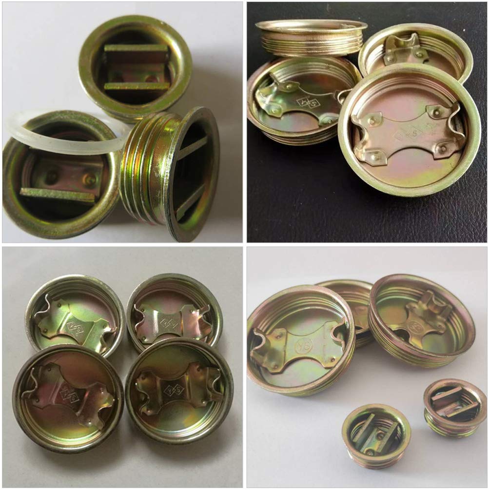 iplusmile 8pcs Bung Caps Steel Bung Plug Drum Bung with Plated Coated