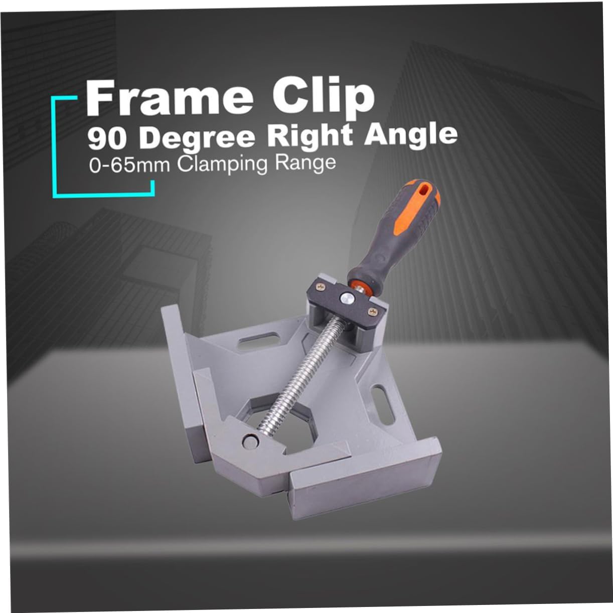 Uonlytech Multi Function Right Angle Clamp with Adjustable Head and Skid Handle for Woodworking Framing Welding Cabinet Making and Furniture Installation and Lightweight Carpenter Tool for