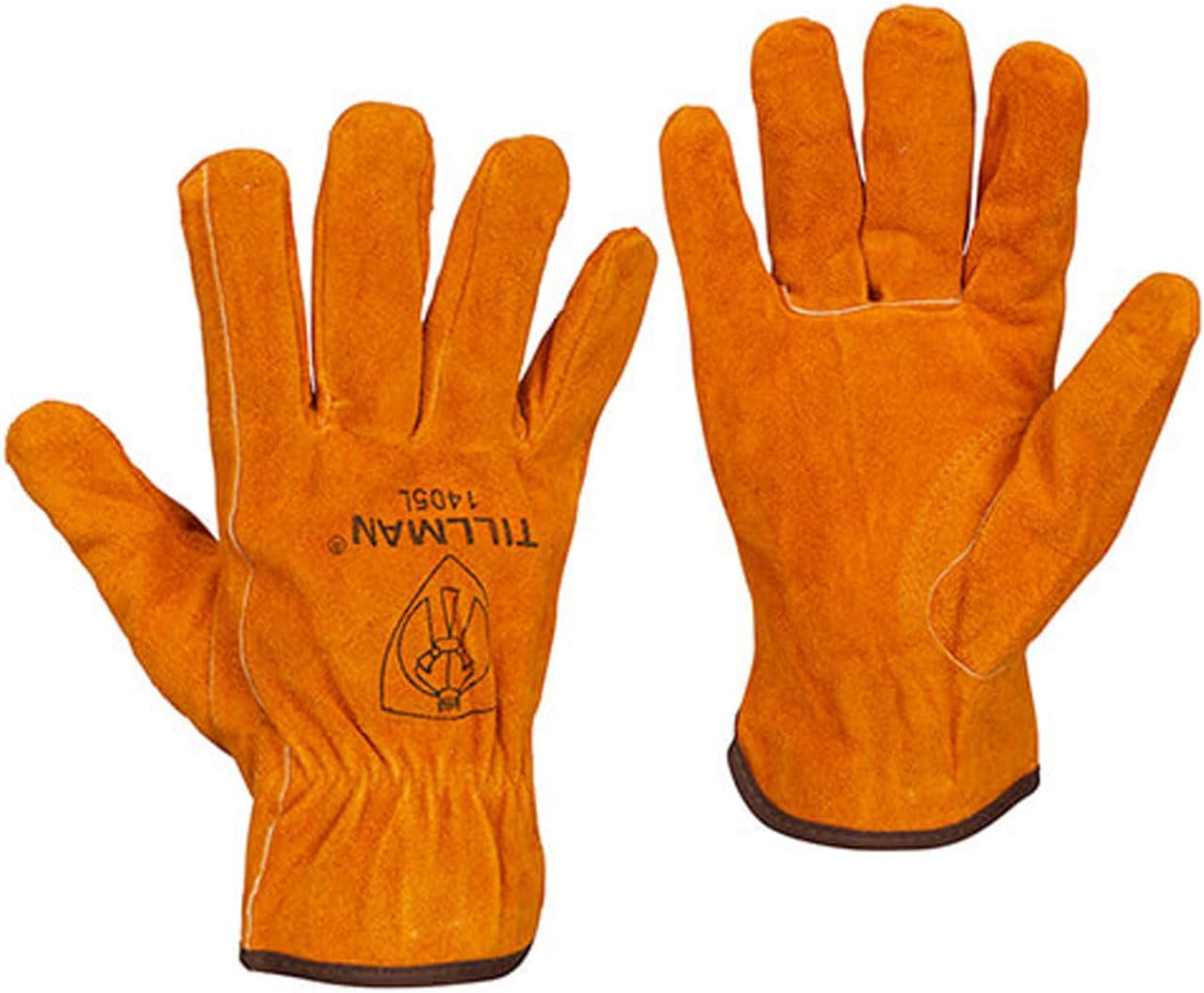 Tillman 1405 Brown Cowhide Split Drivers Gloves - Medium