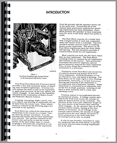 Farmall 340 Tractor 2 Point Hitch Operators Manual (Farmall)      Unknown Binding