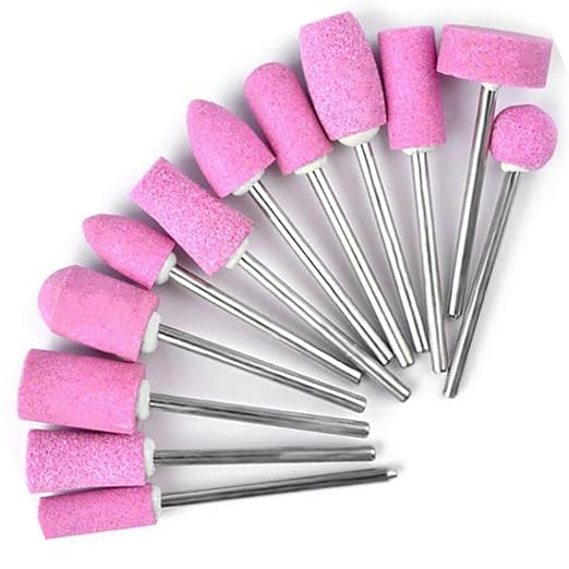 Abrasive Mounted Stone Grinding Bits, 24 Pcs Sanding Drill Bits with 2.35mm Shank for Rust Removal Metal, Grinding, Sharpening, Deburring
