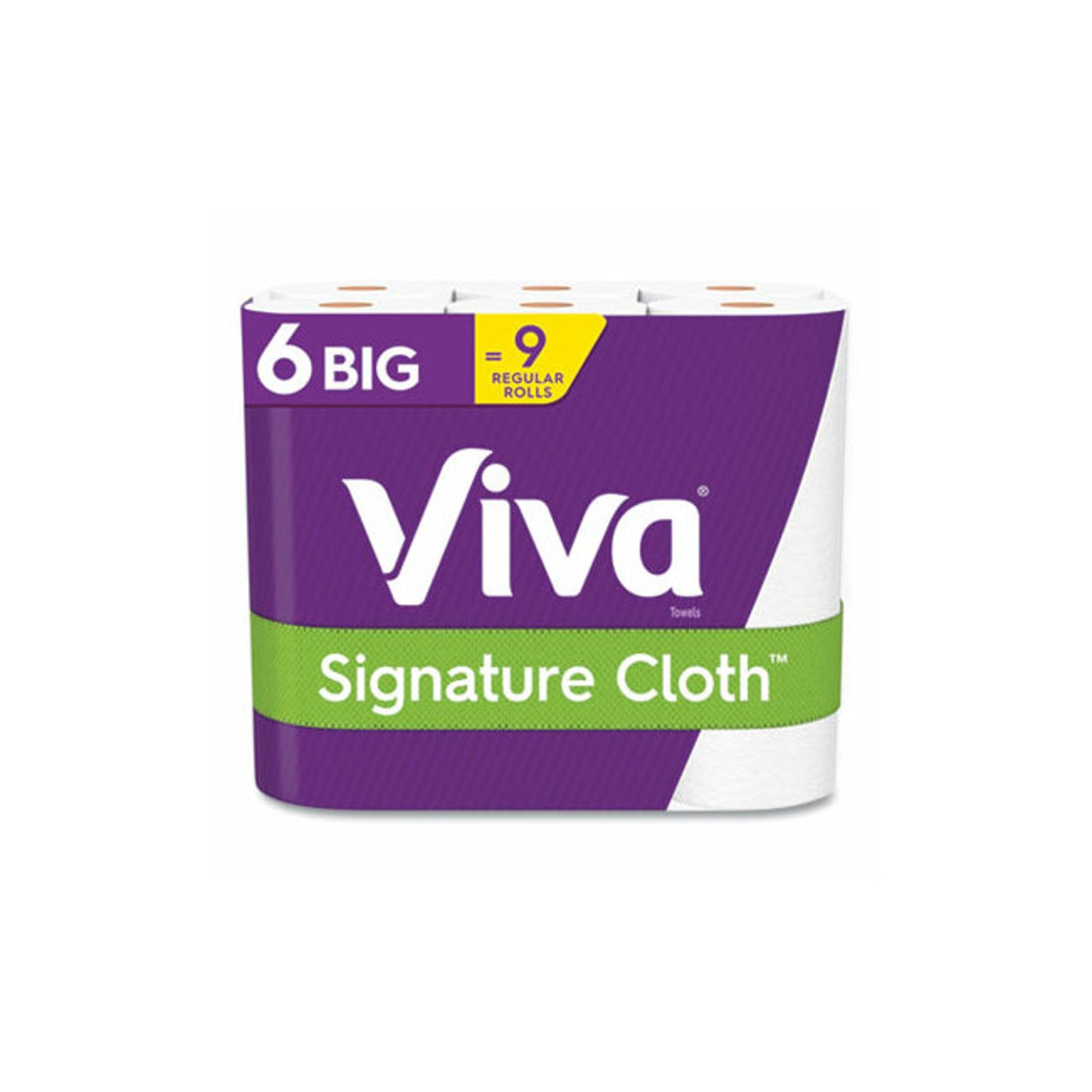 Viva Signature Cloth Paper Towels, Choose-A-Sheet - 6 Big Rolls (70 Sheets per Roll)