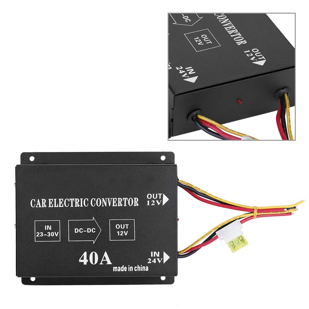 Cocoarm DC 24V na 12V Konwerter Mocy 240W Obudowa Metalowa Tryb (24 V do
