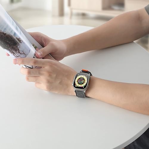 Miniatura 6 de Trail Loop - Correa de nailon compatible con Apple Watch Ultra 2 de 49mm 46mm 45mm 44mm 42mm 41mm 40mm 38mm, correa deportiva elástica y tejida para