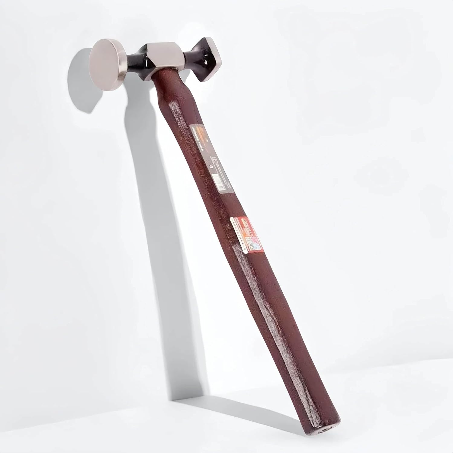 Chispee Leather Hammer Mirror Polishing Square Circle High Carbon Steel Double Head Cobblers Hammer Leather Mallet for Professional Leather Craft