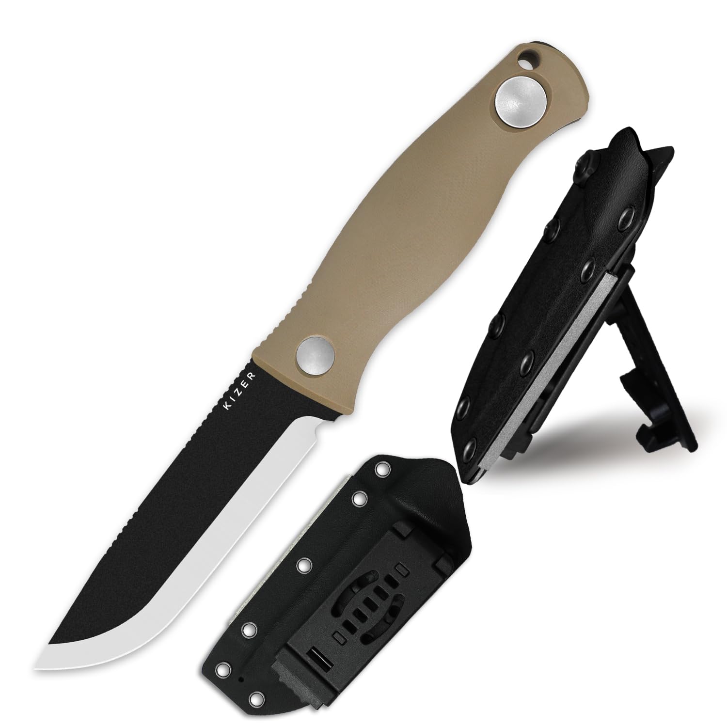 ボレアリス　カリブ Amazon.com : Kizer Polaris Fixed Blade Knife, 4.23