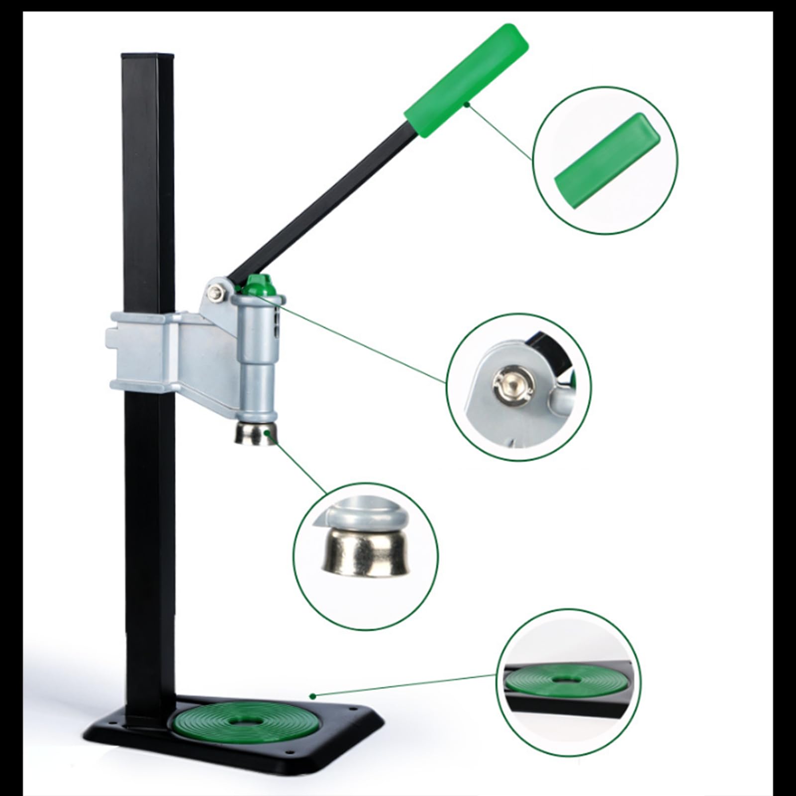 Sharplace Tappatrice a Colonna, Sigillatrice per Bottiglie di Birra con Barra di Pressione in Acciaio Inossidabile, Adatta per Tappi a Corona da 26-29 Mm, per Vetro per Champagne E Olio di Sesamo